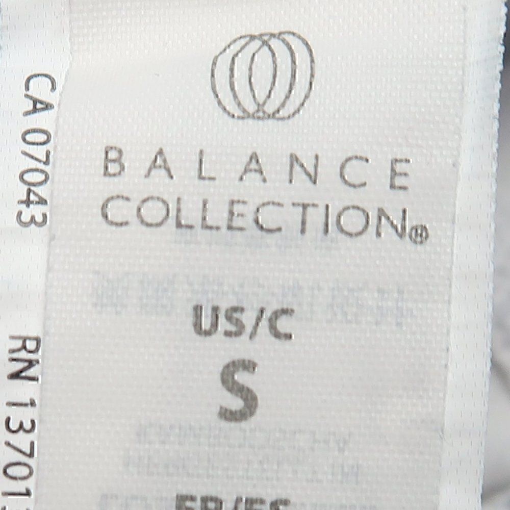 BALANCE COLLECTION WHITE WITH BLACK & GREY SPOTS PRINT CAPRI LEGGING SIZE SMALL - Picture 2 of 9